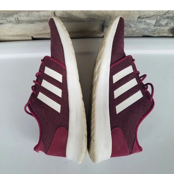 Adidas HWA 1Y3001 Womans red White Cloudfoam Running Shoe/ Sneaker Sz 9.5 LV Fem - Picture 5 of 10